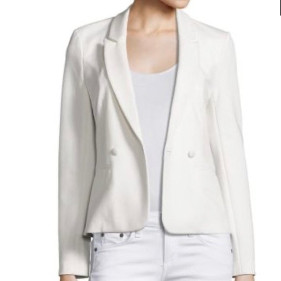 L’AGENCE Monte Carlo White Boyfriend Blazer NWOT (S)